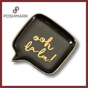 NWT Hobby Lobby Ooh La La Porcelane Speech Balloon Jewelry Dish